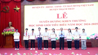 Thạch Thất tuyên dương học sinh giỏi tiêu biểu năm học 2024-2025