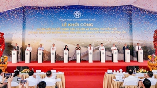 Khởi công cầu Tứ Liên nối quận Tây Hồ - huyện Đông Anh