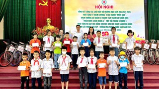 Hội Chữ thập đỏ huyện Đan Phượng tổng kết công tác chữ thập đỏ trường học năm học 2024-2025