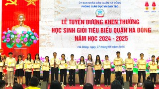 Hà Đông tuyên dương 168 học sinh giỏi tiêu biểu năm học 2024-2025
