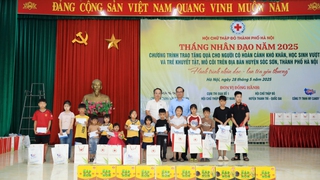 Hội Chữ thập đỏ Hà Nội tiếp nối hành trình nhân ái tại huyện Sóc Sơn