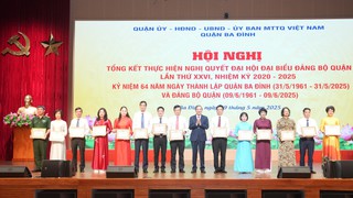 Ba Đình tổng kết thực hiện Nghị quyết Đại hội Đảng bộ quận lần thứ XXVI