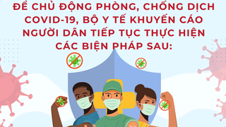 Hướng dẫn mới nhất của Bộ Y tế về cách phòng chống bệnh Covid-19