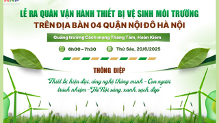 Ra quân vận hành phương tiện, thiết bị vệ sinh môi trường 4 quận nội đô