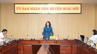 Phó Chủ tịch UBND Thành phố Vũ Thu Hà làm việc với huyện Hoài Đức về công tác sắp xếp đơn vị hành chính cấp xã