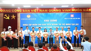 Hà Nội khai giảng khóa tập huấn giáo viên ngành Trí tuệ nhân tạo bậc trung cấp, cao đẳng