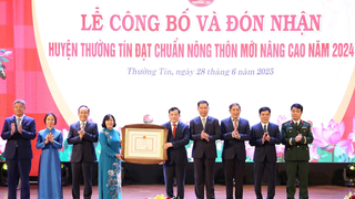 Huyện Thường Tín đón nhận danh hiệu Huyện đạt chuẩn nông thôn mới nâng cao