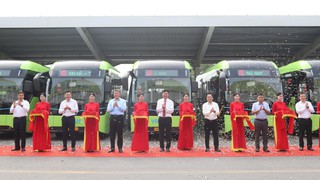 Hà Nội: Khai trương tuyến buýt điện số 43 Kim Mã - Trung tâm Triển lãm quốc gia (Đông Anh)