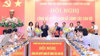 Công bố các quyết định và nghị quyết về công tác cán bộ của HĐND Thành phố