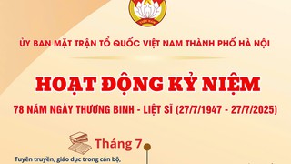 Hà Nội triển khai nhiều hoạt động ý nghĩa kỷ niệm 78 năm Ngày Thương binh-Liệt sĩ