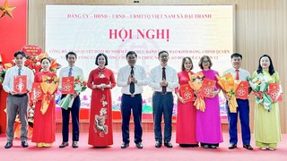 Xã Đại Thanh công bố các quyết định bổ nhiệm, kiện toàn tổ chức
