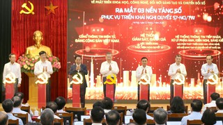 Tổng Bí thư Tô Lâm dự ra mắt 3 hệ thống nền tảng ứng dụng phục vụ triển khai Nghị quyết 57-NQ/TW