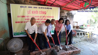 Xã Kiều Phú khởi công xây dựng nhà ở cho các gia đình người có công