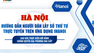 Hướng dẫn người dân lấy số thứ tự trực tuyến trên ứng dụng iHanoi