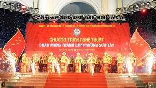 Rực rỡ sắc màu nghệ thuật chào mừng thành lập phường Sơn Tây