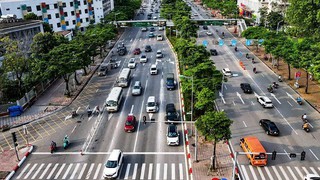 Chính thức tách làn ô tô, xe máy trên đường Võ Chí Công từ 9/7