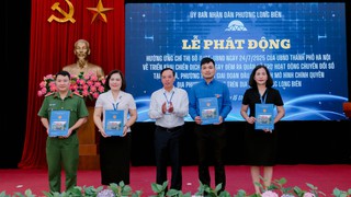 Phường Long Biên phát động hưởng ứng Chiến dịch “45 ngày đêm ra quân hỗ trợ hoạt động chuyển đổi số”