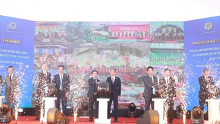 Phó Chủ tịch UBND Thành phố Nguyễn Trọng Đông dự khánh thành Nhà máy xử lý nước thải Yên Xá