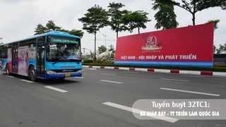 Transerco vận hành tạm thời 11 tuyến buýt đến Trung tâm Triển lãm Việt Nam trong dịp Quốc khánh