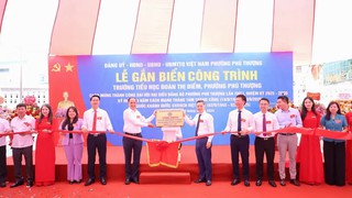 Phường Phú Thượng khánh thành công trình chào mừng 80 năm Cách mạng tháng Tám thành công và Quốc khánh 2/9