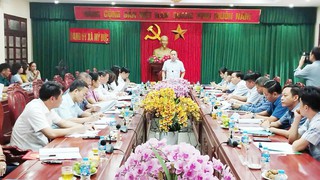 Đoàn công tác Thành ủy Hà Nội kiểm tra công tác chuẩn bị đại hội tại 12 xã
