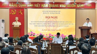 Xã Đại Thanh thu Ngân sách nhà nước ước đạt 85,7% dự toán