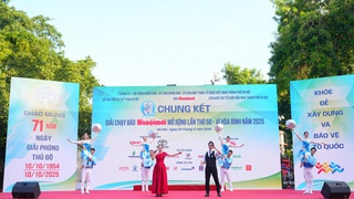 Hanoimoi Newspaper Run for Peace 2025 attracts over 3,000 participants