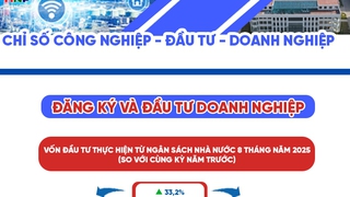 Những con số 'biết nói': Chỉ số công nghiệp, đầu tư doanh nghiệp 8 tháng năm 2025