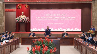 Tổng Bí thư Tô Lâm làm việc với Ban Thường vụ Thành ủy Hà Nội về những định hướng lớn phát triển Thủ đô
