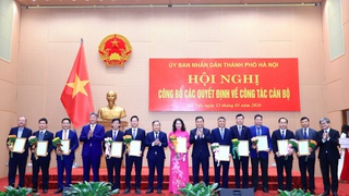 Hà Nội điều động, bổ nhiệm 11 cán bộ chủ chốt của các sở, ngành, đơn vị