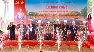 Khởi công tuyến đường kết nối xã Thư Lâm với phường Phù Khê (tỉnh Bắc Ninh)