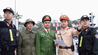 Bảo đảm trật tự an toàn giao thông phục vụ sơ duyệt, diễn tập phương án bảo vệ Đại hội Đảng