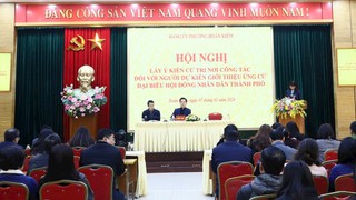 Phường Hoàn Kiếm lấy ý kiến cử tri đối với người dự kiến giới thiệu ứng cử đại biểu HĐND Thành phố