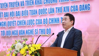 Văn nghệ sĩ Thủ đô dự Hội nghị quán triệt Nghị quyết Đại hội đại biểu toàn quốc lần thứ XIV của Đảng