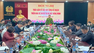 Công an Thành phố thảo luận xây dựng kế hoạch triển khai Đề án đô thị Hà Nội thông minh