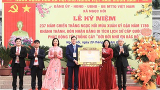 Long trọng kỷ niệm 237 năm Chiến thắng Ngọc Hồi mùa Xuân năm Kỷ Dậu 