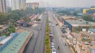 Phân luồng tạm các phương tiện tham gia giao thông qua hầm và khu vực nút giao Giải Phóng- phố Kim Đồng- đường 2,5