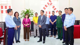 Trưởng ban Tổ chức Thành ủy Hà Nội Hà Minh Hải kiểm tra công tác chuẩn bị bầu cử tại xã Thư Lâm