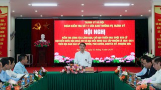 Phó Chủ tịch UBND Thành phố Nguyễn Xuân Lưu kiểm tra công tác chuẩn bị bầu cử tại 4 xã