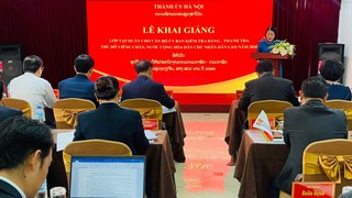Khai giảng lớp tập huấn nghiệp vụ kiểm tra, giám sát cho cán bộ Thủ đô Viêng Chăn