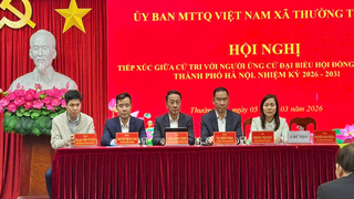 Ứng cử đại biểu HĐND thành phố Hà Nội - Đơn vị bầu cử số 18 tiếp xúc cử tri, vận động bầu cử