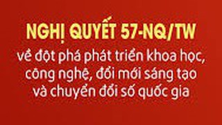 Khen thưởng thành tích xuất sắc trong triển khai thực hiện Nghị quyết số 57-NQ/TW