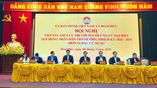 Ứng cử viên đại biểu HĐND Thành phố tiếp xúc cử tri các xã: Sơn Đồng, Dương Hòa, An Khánh