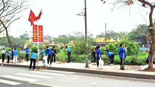 Phường Định Công phát động phong trào bảo vệ môi trường chào mừng cuộc bầu cử