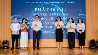 Phúc Lợi triển khai Bộ chỉ số đánh giá trường học chuyển đổi số, trường học văn minh hạnh phúc, tổ dân phố chuyển đổi số