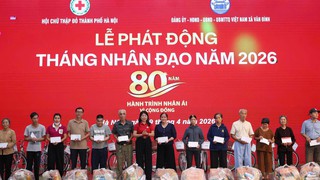 Hà Nội phát động Tháng Nhân đạo 2026: “80 năm - Hành trình nhân ái vì cộng đồng”