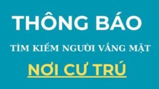 Thông báo tìm kiếm người bị yêu cầu tuyên bố là đã chết đối với ông Vũ Hữu Lộc