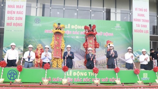 Động thổ Dự án Nhà máy điện rác Sóc Sơn mở rộng công suất 1.600 tấn/ngày đêm