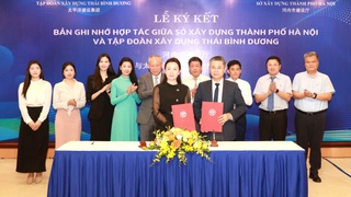 Ký kết Biên bản ghi nhớ hợp tác giữa Sở Xây dựng Hà Nội và Tập đoàn Xây dựng Thái Bình Dương