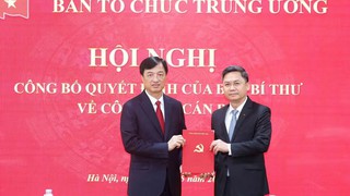 Đồng chí Hà Minh Hải giữ chức Phó Trưởng ban Tổ chức Trung ương
